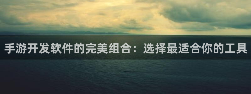 pc28开奖网站大神：手游开发软件的完美组合：选择最适合你的